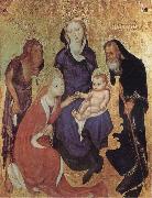 ALTICHIERO da Zevio The Mystic Marriage of St Catherine oil painting artist